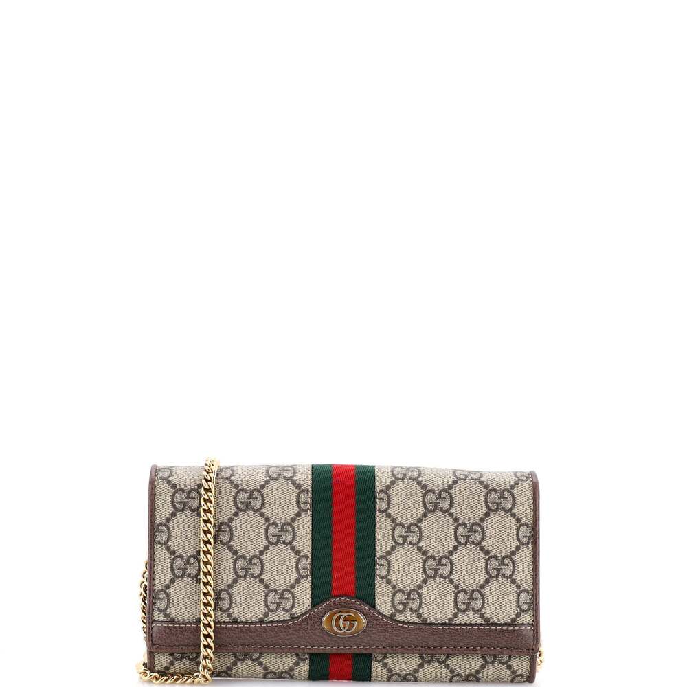 Gucci Ophidia Chain Wallet Gg Coated #244342G96B